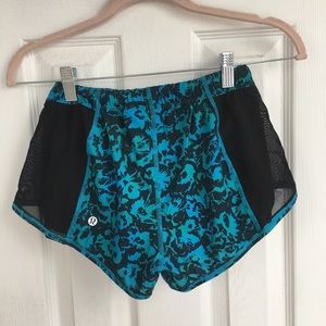 Black and Blue Women’s Lululemon Shorts